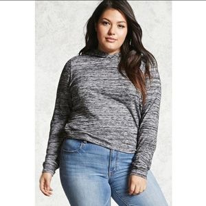 Forever 21+ Marled Grey Hoodie